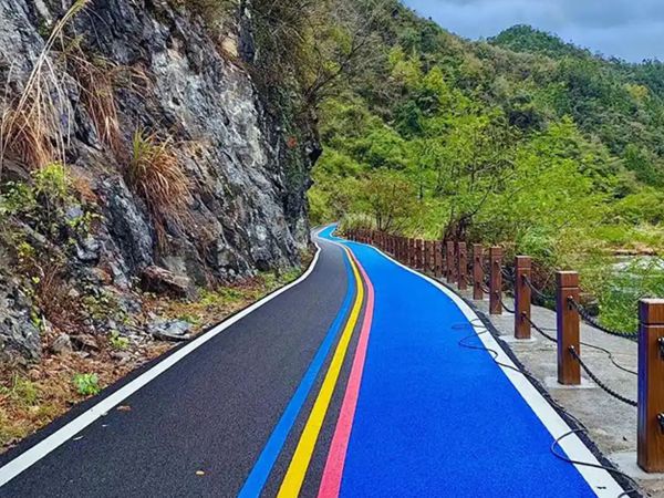 平湖彩色沥青道路